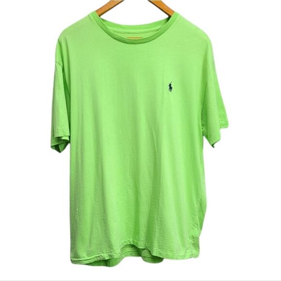 Polo Ralph Lauren Green‎ Tee Size Large 100% Cotton - Picture 1 of 4